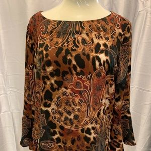 Premise Studio blouse size L bell sleeve